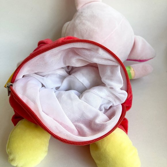 RARE European Pig Plush Stuffed Animal Norwegian Rainbow LGBT Vintage Zipper - Picture 9 of 12